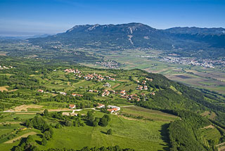 Fotografija s Planine nad Ajdovščino, Vipavska dolina, Slovenija, Evropa